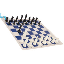 Jeu d&#39;échecs en silicone avec tapis d&#39;échecs